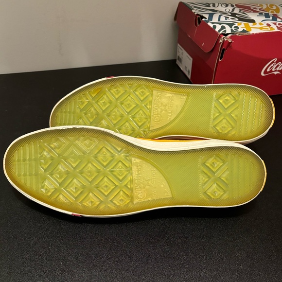 Converse Kith Coca Cola Chuck 70 Hi China Yellow Red Men’s Size 13 162985C - Picture 6 of 9